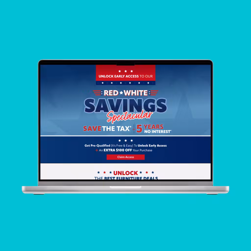 Furniture Store Hits Record July 4th ud 4thjuly casestudy blocks 01