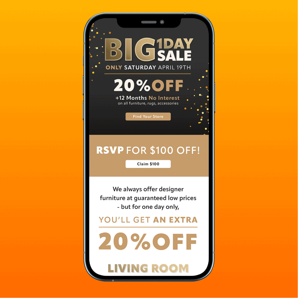 ud email furniture big 1day scroll animation